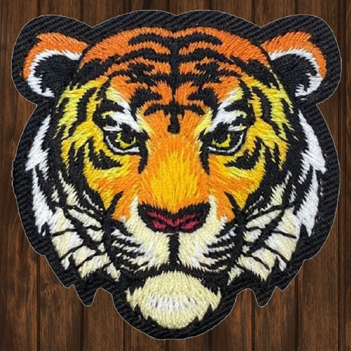 Tiger embroidered patch - embroidered, —