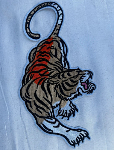 Inch embroidered tiger - 12,
