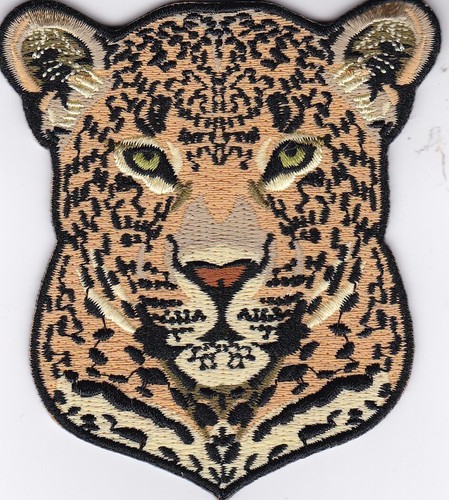 Leopard sew iron patch - leopard, sew/iron
