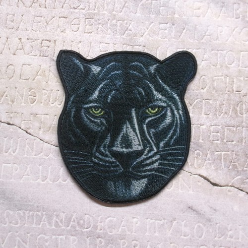 Black panther iron patch - black,