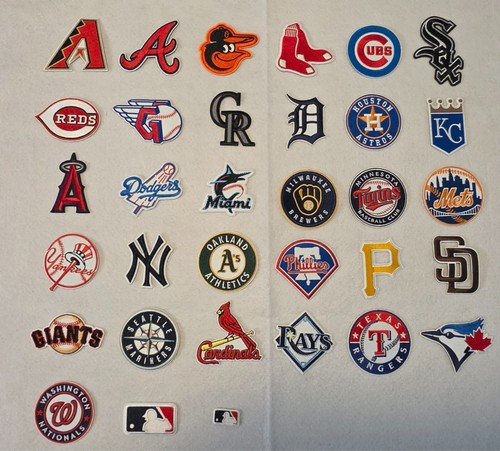 Mlb team patch - team, embroidered